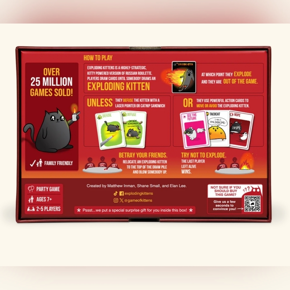 🆕️Exploding Kittens: Original Edition Sealed NIB - Picture 6 of 8